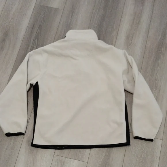 Izod Cream and Black Zip-Up Sweater - Picture 10 of 17